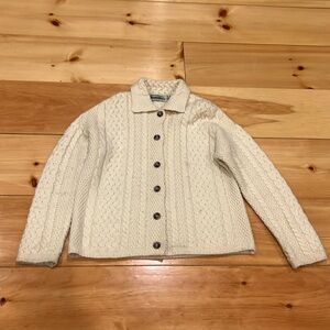 Aaran Crafts 100% merino wool Irish sweater